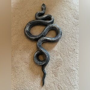 Black and Gray Snake Decor Piece